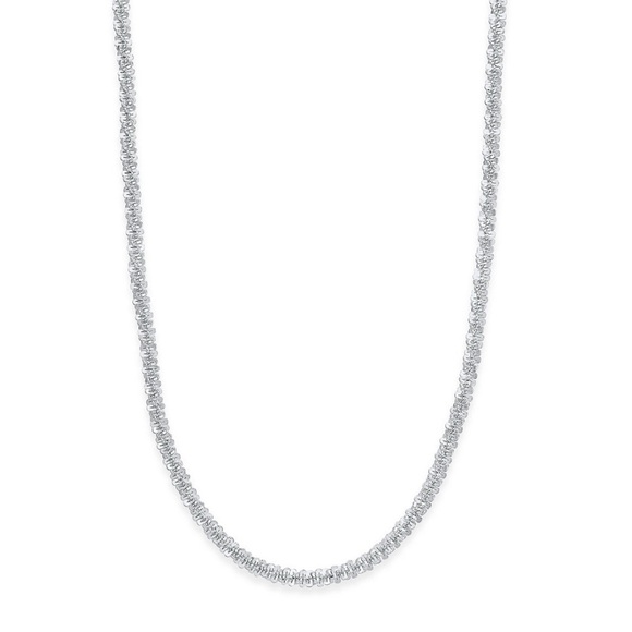 Giani Bernini Sterling Silver Sparkle Link Chain 20 Inch - Picture 2 of 4
